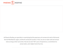 Tablet Screenshot of phoenix-roofing.com